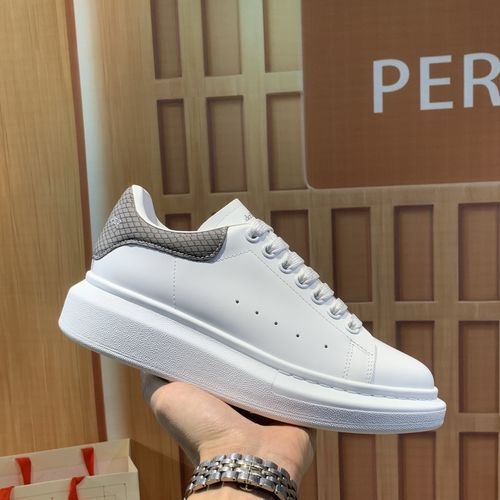 McQueen Snakeskin Pattern Casual Sneakers