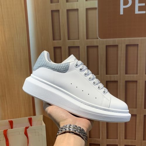 McQueen Snakeskin Pattern Casual Sneakers