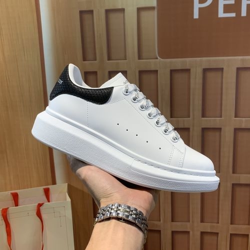 McQueen Snakeskin Pattern Casual Sneakers