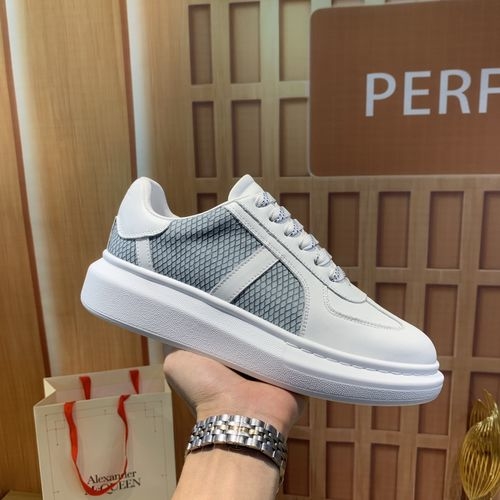 McQueen Snake Print Casual Couple Sneakers