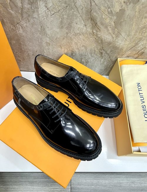 Louis Vuitton LV Formal Leather Shoes With Excellent Grip