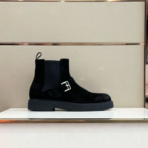 Hermes Calfskin Ankle Boots With Leather Lining