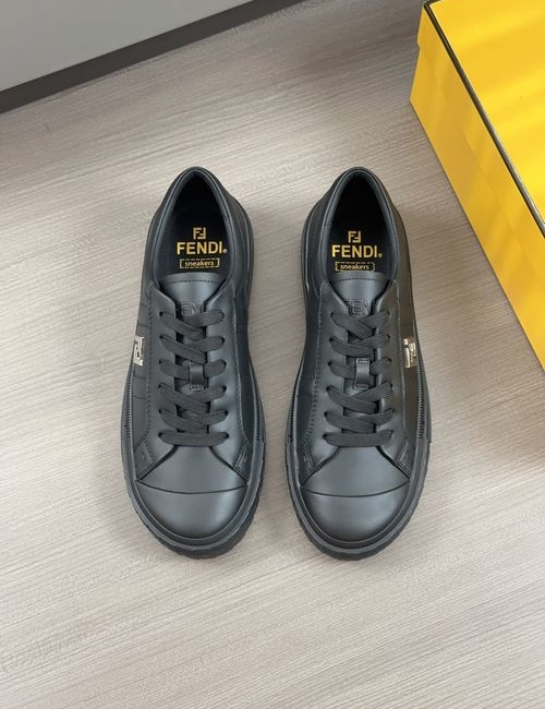 Fendi Match Series Couple Lace-Up Flat Shoes
