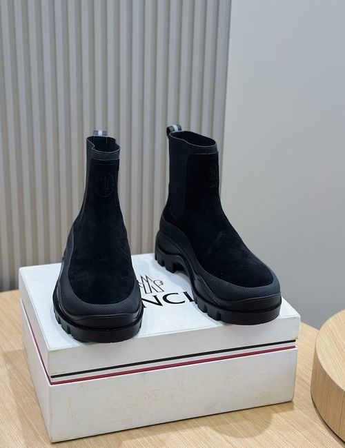 Moncler Suede Cowhide Hiking Boots With Durable Upper