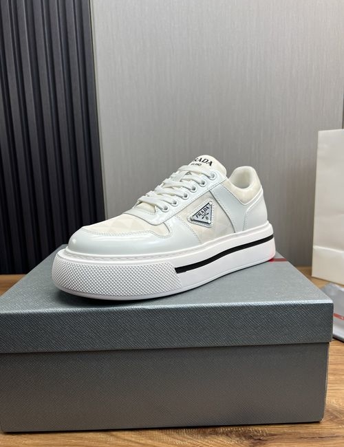 Prada Suede Cow Leather Casual Shoes With Original Sole
