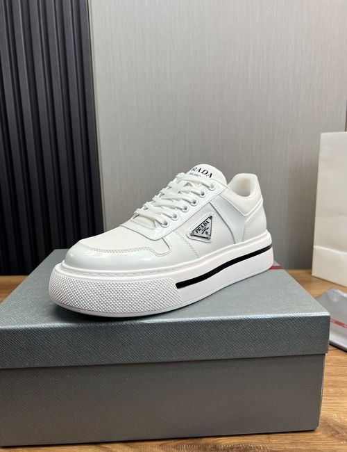 Prada Suede Cow Leather Casual Shoes With Original Sole