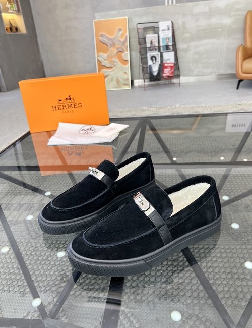 Hermes Slip-on Casual Shoes Genuine Cowhide Upper