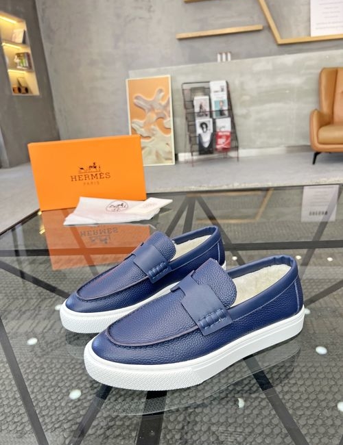 Hermes Slip-on Casual Shoes Genuine Cowhide Upper