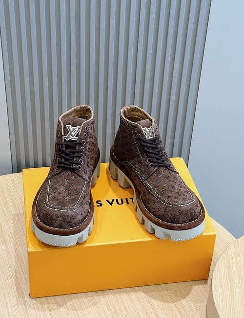 Louis Vuitton LV Checker Monogram Ankle Boots