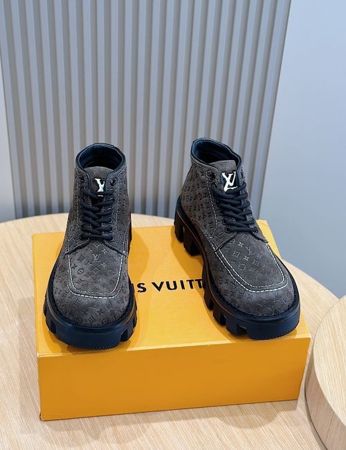 Louis Vuitton LV Checker Monogram Ankle Boots