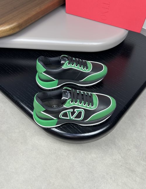Valentino Premium Grained Leather Sneakers