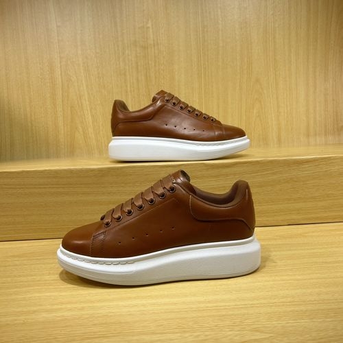 McQueen Color-block Leather Casual Sneakers