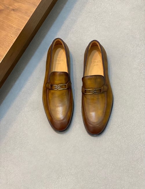 Berluti Cow Leather Formal Dress Shoes