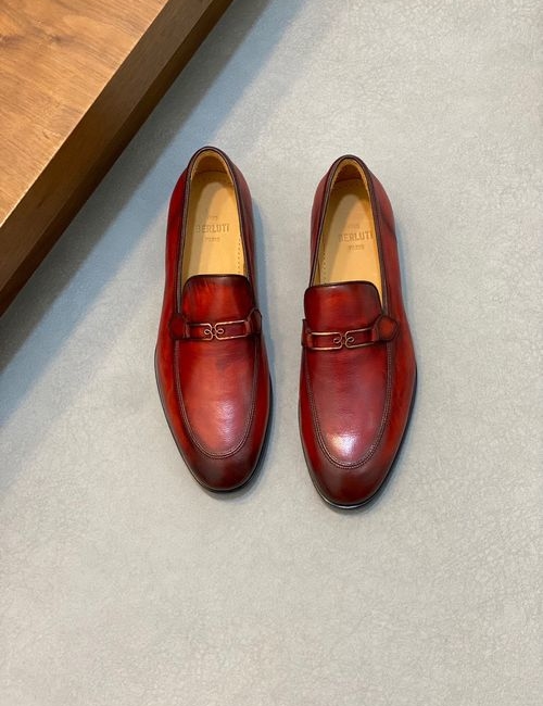 Berluti Cow Leather Formal Dress Shoes