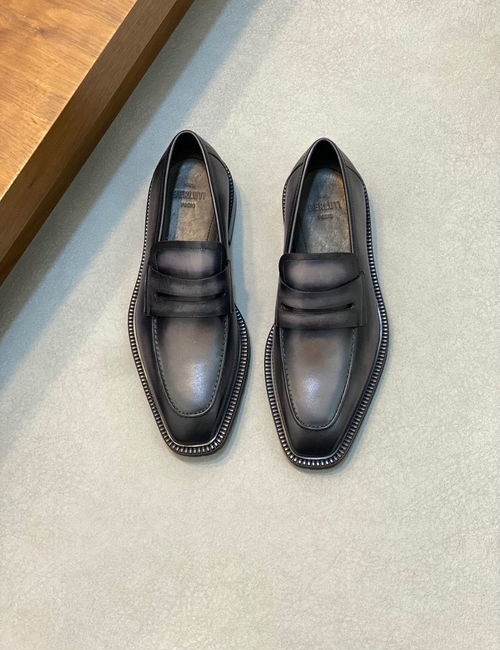 Berluti Cow Leather Formal Dress Shoes