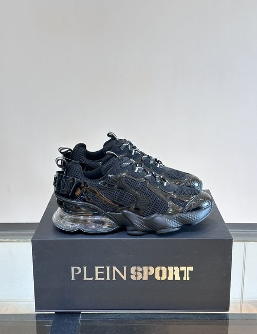 Philipp Plein Premium Leather Mesh Casual Sports Shoes