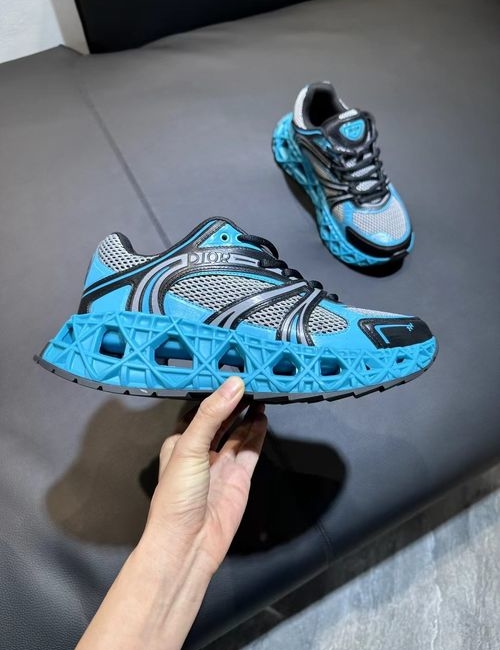 Christian Dior CD Low Top Sneakers With Textured Rubber Sole