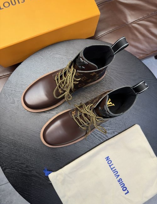 Louis Vuitton LV High-top Casual Leather Shoes