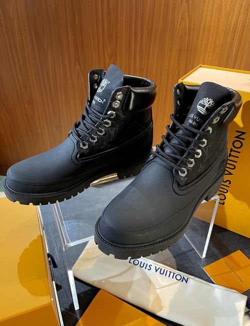 Louis Vuitton LV Collaboration Waterproof Durable Work Boots