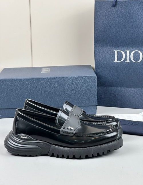 Christian Dior CD Printed Leather Casual Shoes