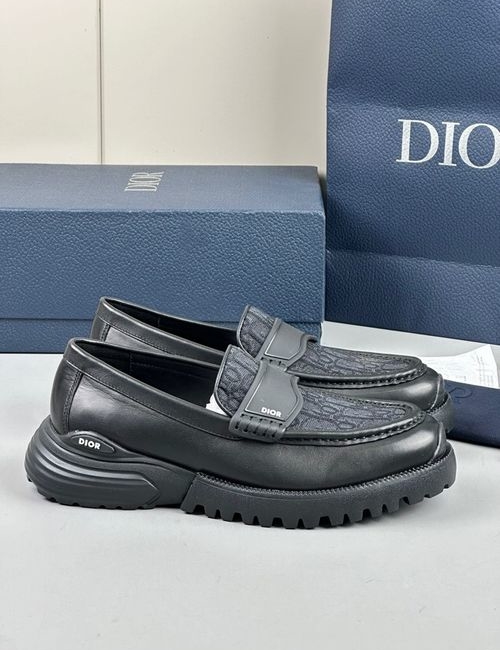 Christian Dior CD Printed Leather Casual Shoes