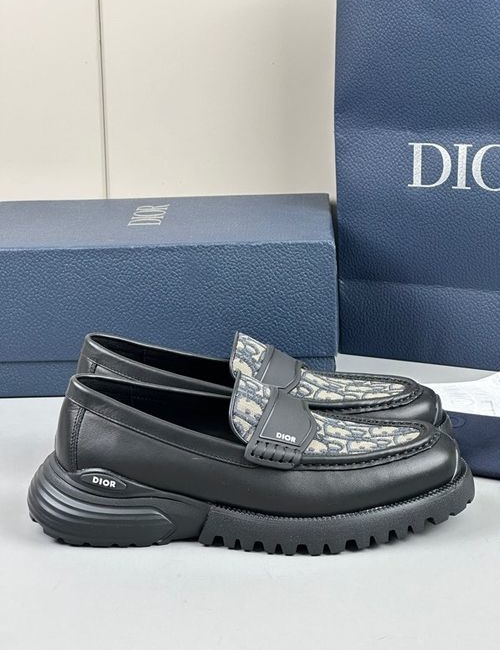Christian Dior CD Printed Leather Casual Shoes