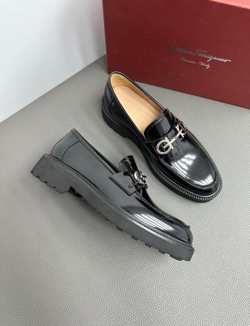 Ferragamo Patent Leather Dress Shoes
