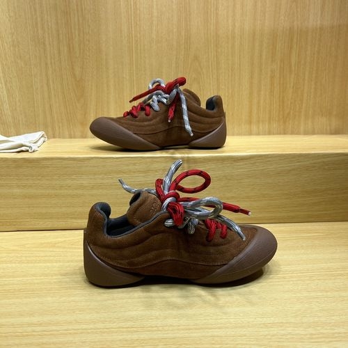 McQueen Color Block Casual Leather Sneakers