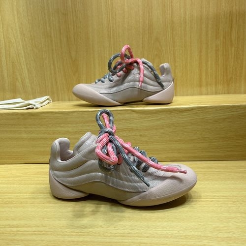 McQueen Color Block Casual Leather Sneakers