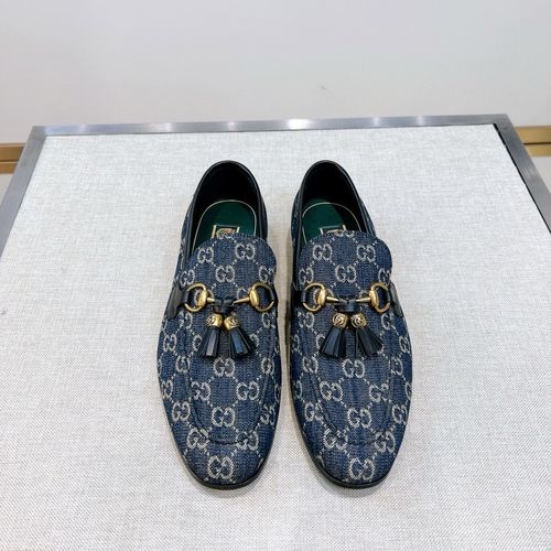 Gucci Double G Buckle Loafers Cow Leather Upper