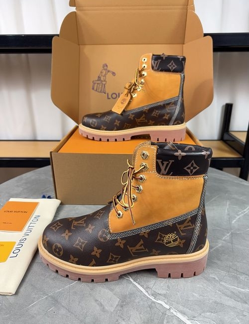 Louis Vuitton LV Timberland Monogram Embossed Ankle Boots