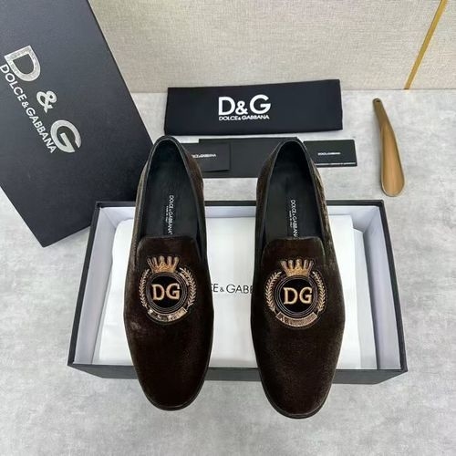 Dolce & Gabbana DG Embroidered Loafers With Satin Trim