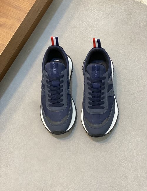 Moncler Stitched Leather Upper Sports Shoes
