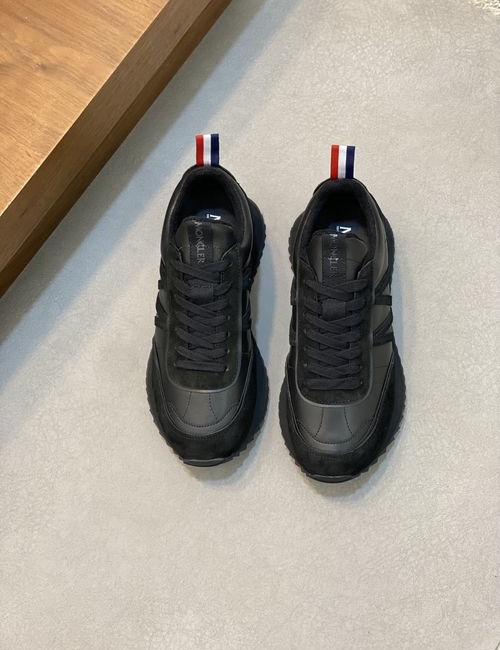 Moncler Stitched Leather Upper Sports Shoes