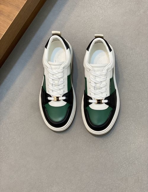 Ferragamo Nappa Leather Logo Casual Shoes