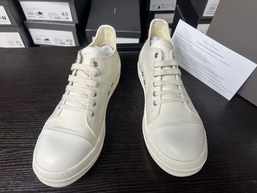 Rick Owens Big Triangle Leather Sneakers