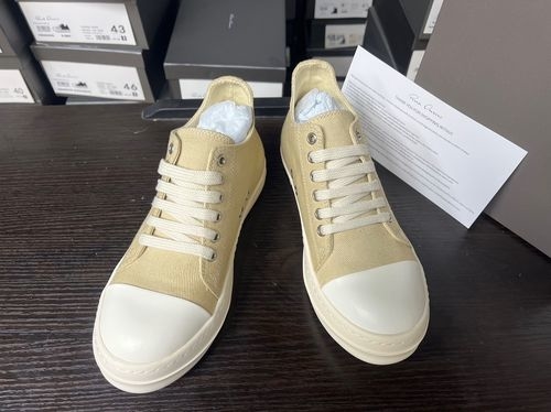 Rick Owens Big Triangle Leather Sneakers