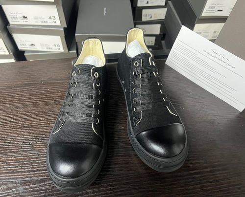 Rick Owens Big Triangle Leather Sneakers
