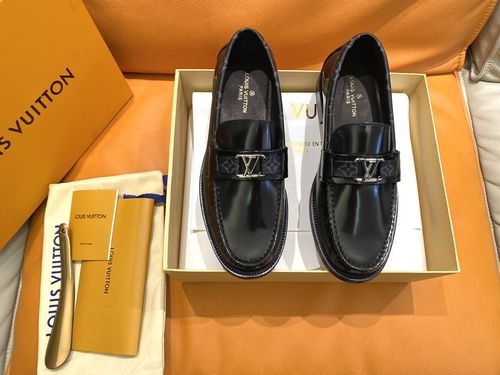 Louis Vuitton LV Major Loafers Monogram Jacquard Leather Sole
