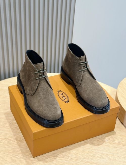 Tods Cowhide Suede High-top Hiking Boots