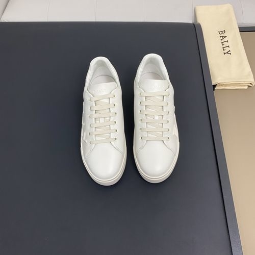Bally Cowhide 3D Logo Casual Skate Shoes
