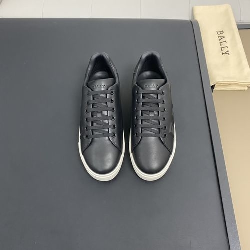 Bally Cowhide 3D Logo Casual Skate Shoes