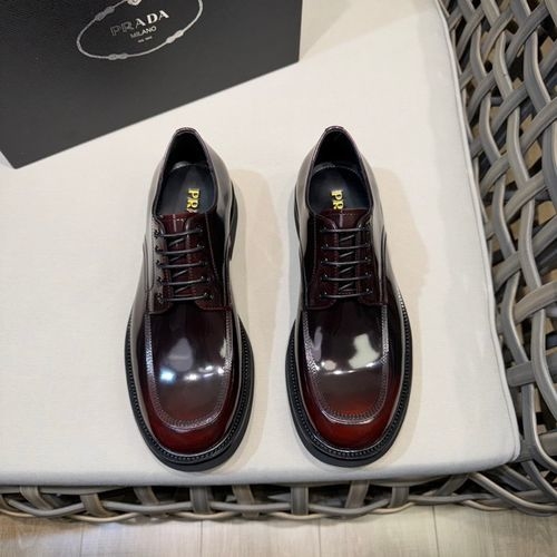 Prada Patent Leather Loafers With Triangle Logo