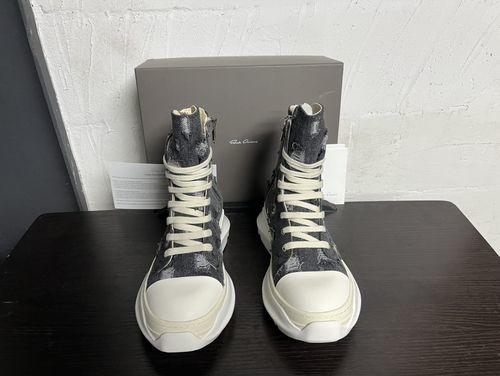 Rick Owens Large Triangle Leather Casual Sneakers