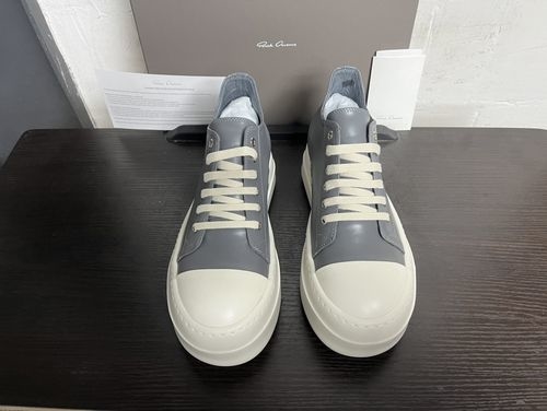 Rick Owens Big Triangle Casual Leather Sneakers