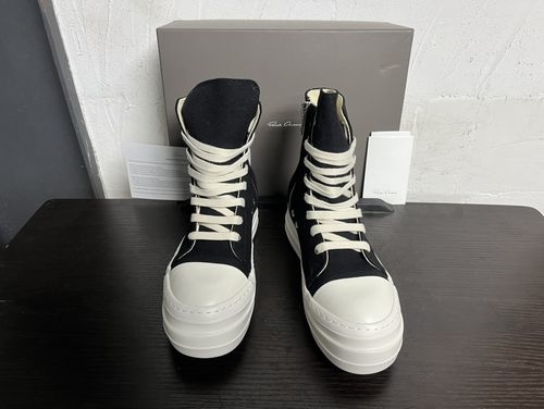 Rick Owens Large Triangle Leather Casual Sneakers