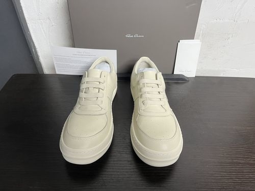 Rick Owens Big Triangle Casual Leather Sneakers