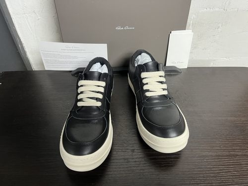 Rick Owens Big Triangle Casual Leather Sneakers