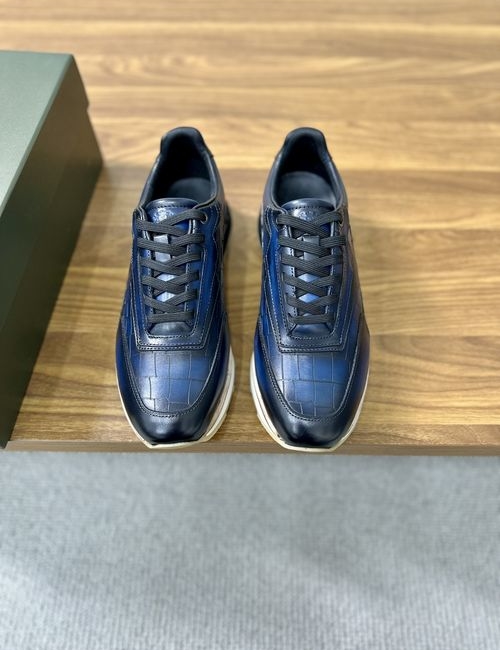 Berluti Hand-patinated Leather Oxford Dress Shoes