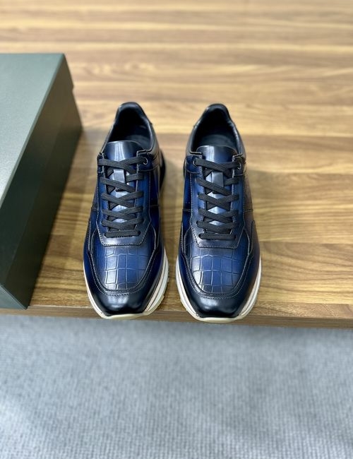 Berluti Hand-patinated Leather Oxford Dress Shoes